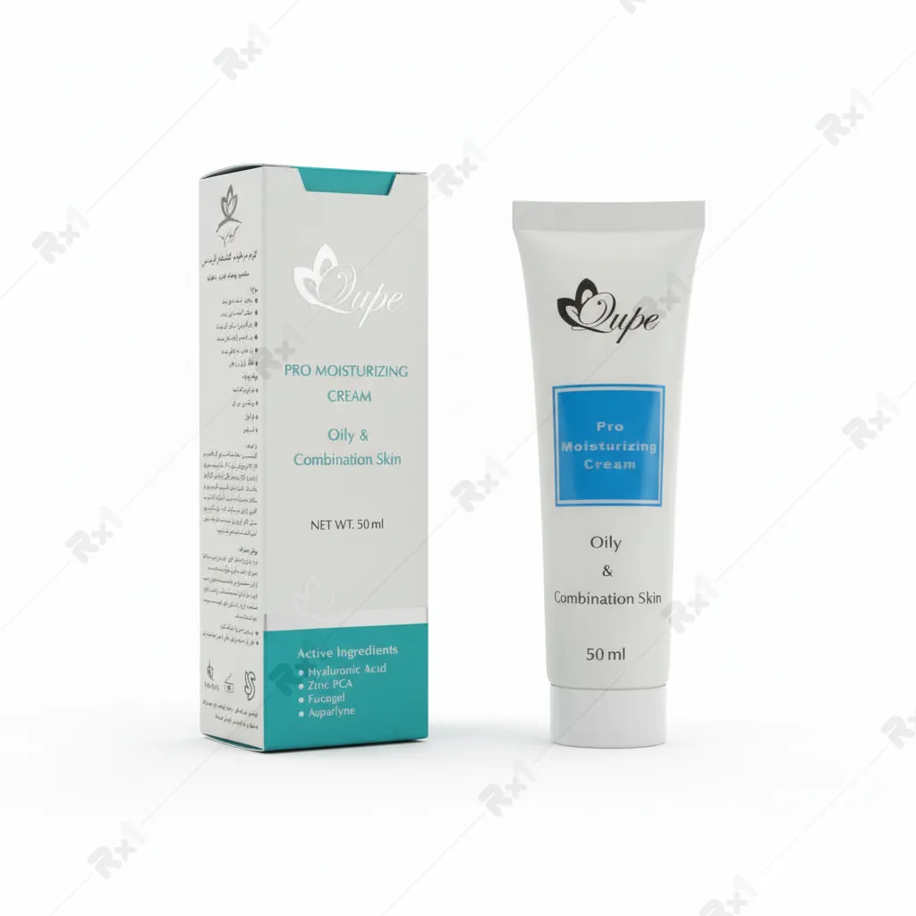 کرم مرطوب کننده کیوپ مناسب پوست چرب و مختلط حجم 50 میلی لیتر (داروخانه آنلاین نسخه اول)