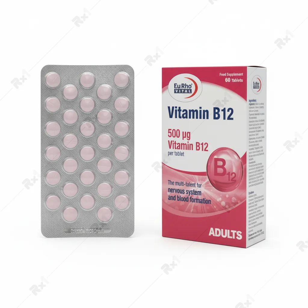قرص ویتامین B12 یوروویتال 60 عدد