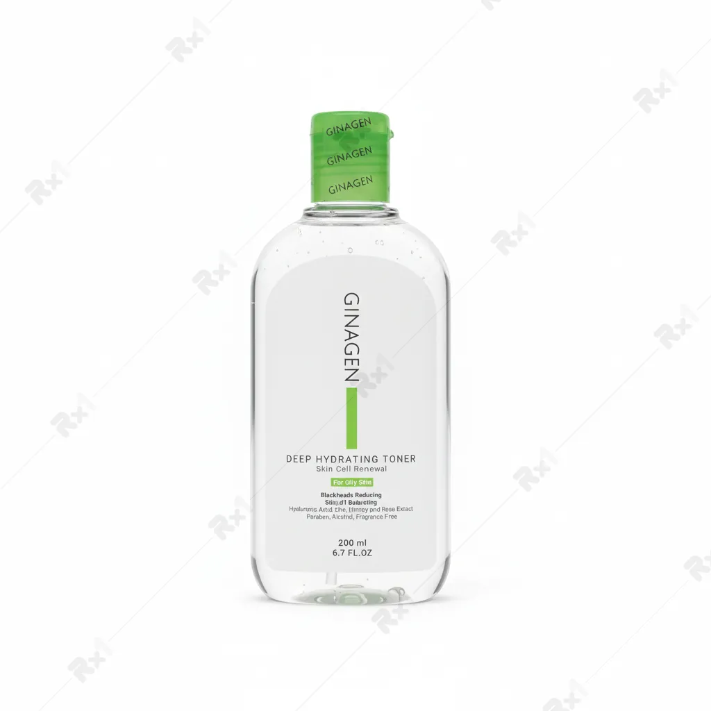 تونر رطوبت رسان عمیق ژیناژن مناسب پوست چرب حجم 200 میلی لیتر (داروخانه آنلاین نسخه اول)