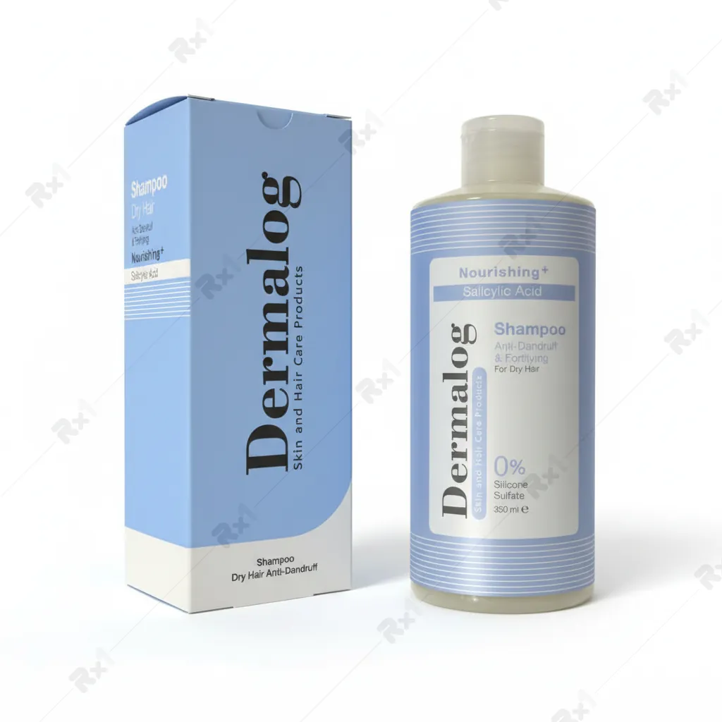 شامپو تقویت کننده و ضدشوره موهای خشک درمالوگ (داروخانه آنلاین نسخه اول)