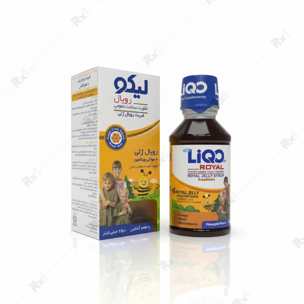 شربت لیکو رویال ژلی ابیان فارمد طعم آناناس
