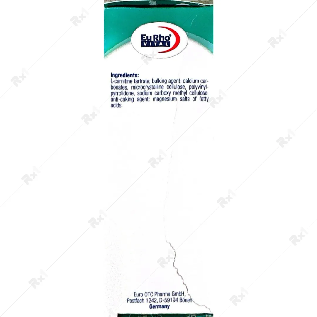 قرص ال کارنیتین 1000 میلی گرم یورویتال 60 عدد