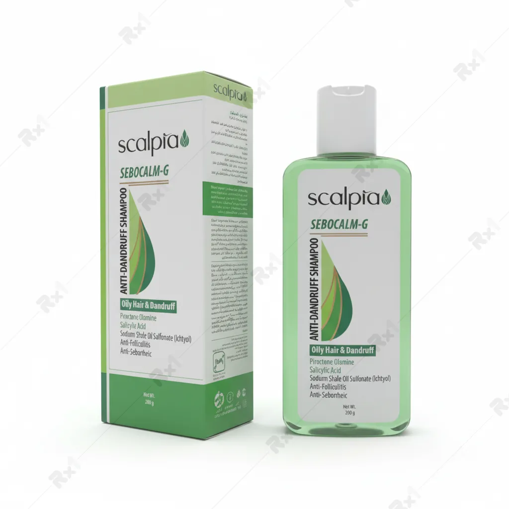 شامپو ضدشوره اسکالپیا مناسب مو چرب حجم 200 میلی لیتر (داروخانه آنلاین نسخه اول)