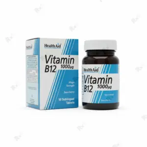قرص ویتامین B12 ۱۰۰۰ میکروگرم هلث اید ۵۰ عدد