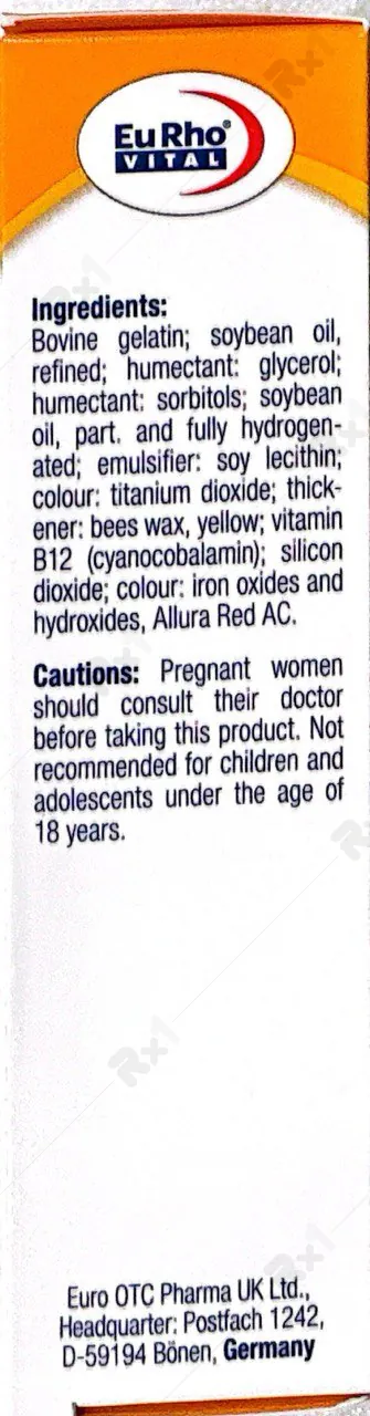 قرص ویتامین B12 یوروویتال 60 عدد