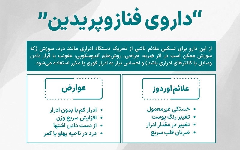 فنازوپیریدین برای درمان سوزش ادرار