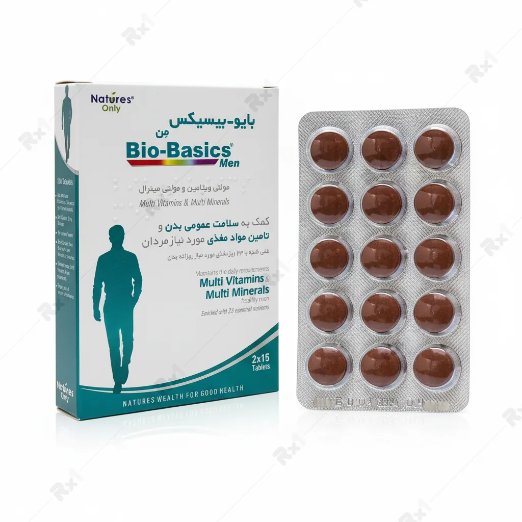 قرص مولتی ویتامین بایوبیسیکس آقایان نیچرز اونلی 30 عدد