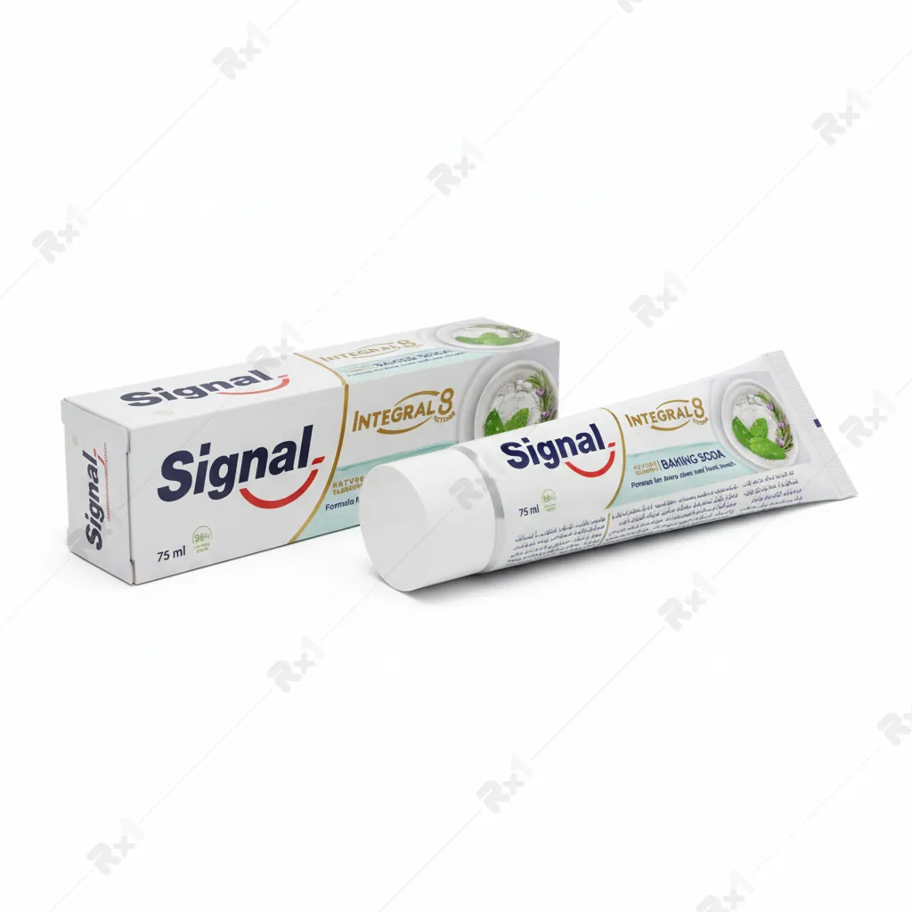 خمیردندان اینتگرال 8 حاوی بیکینگ سودا سیگنال حجم 75 میلی لیتر (داروخانه آنلاین نسخه اول)
