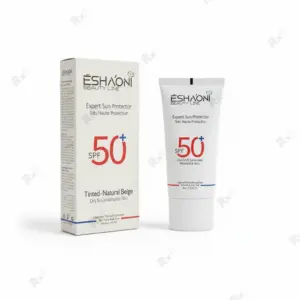 ضدآفتاب اشااونی SPF 50 رنگ بژ طبیعی مناسب پوست چرب تا مختلط حجم 40 میلی لیتر (داروخانه آنلاین نسخه اول)
