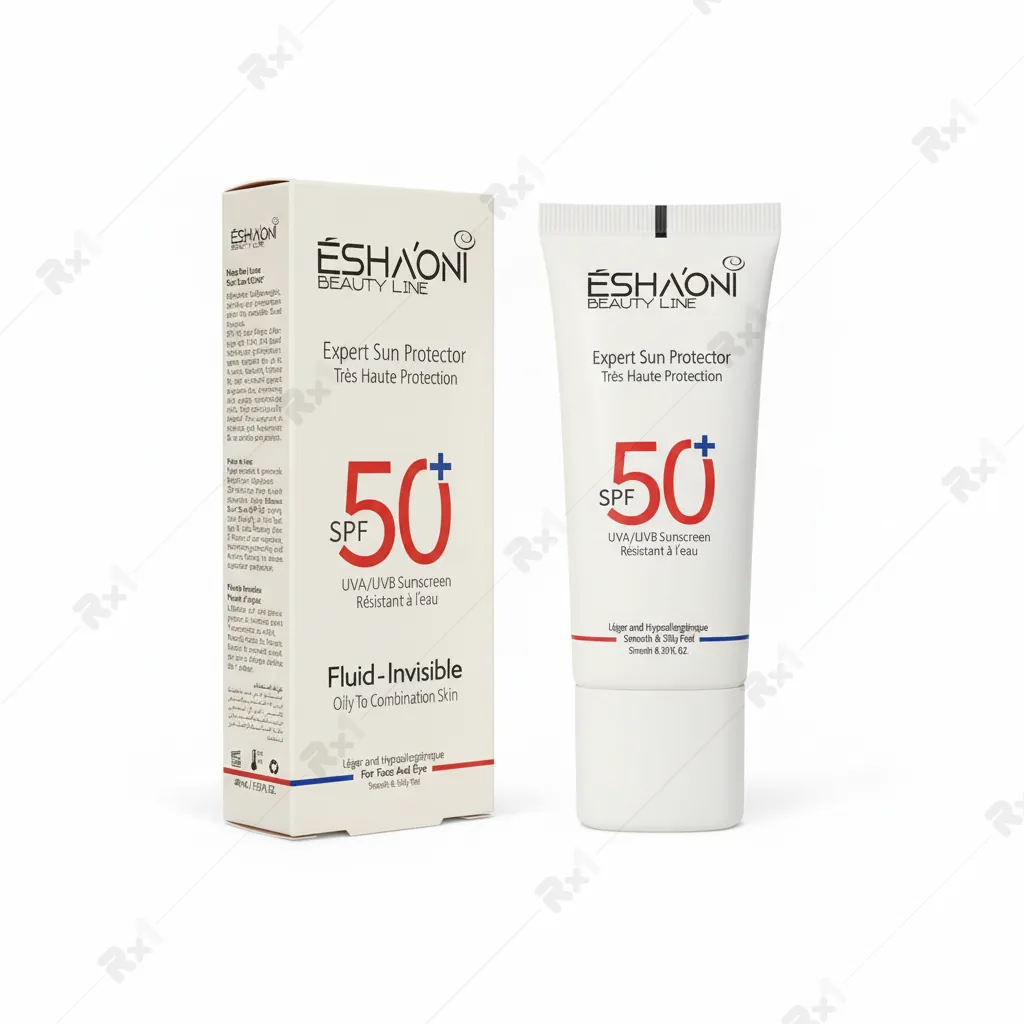 کرم ضدآفتاب بدون رنگ اشااونی SPF50 مناسب پوست چرب تا مختلط حجم 40 میلی لیتر (داروخانه آنلاین نسخه اول)