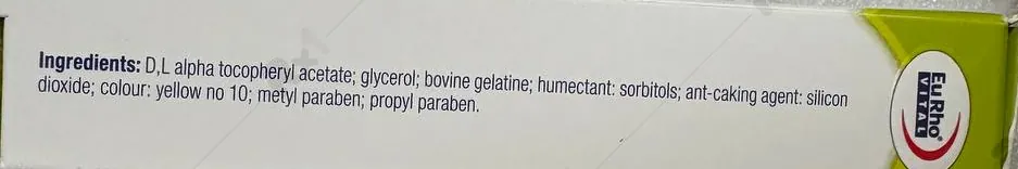 کپسول ویتامین E 400 یوروویتال