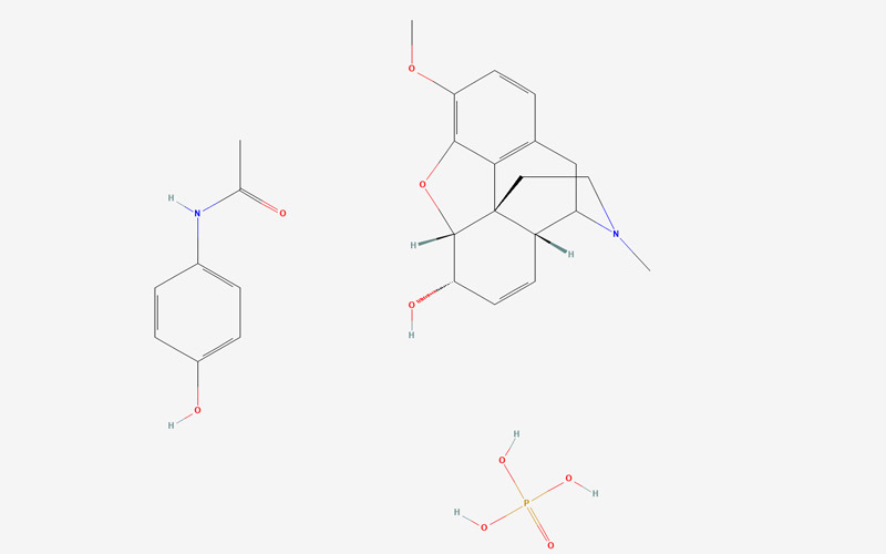 فرمول شیمیایی استامینوفن کدئین