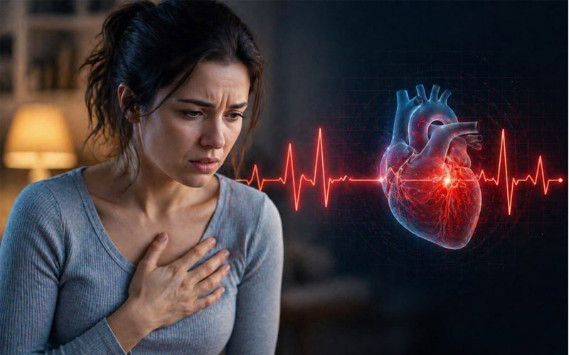 تپش قلب به علت کم خونی