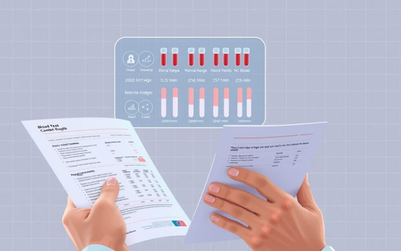 نتیجه آزمایش خون