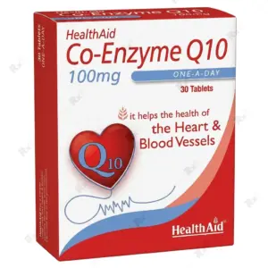قرص کوآنزیم کیوتن HealthAid کمک به سلامت قلب و عروق 100 میلیگرم بسته 30 عددی