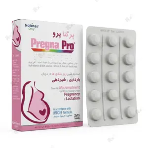 قرص پرگنا پرو نیچرز اونلی مناسب دوران بارداری و شیردهی بسته ۳۰ عددی
