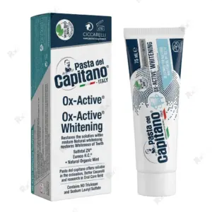 خمیر دندان سفیدکننده پاستا دل کاپیتانو مدل Ox-Active حجم ۷۵ میلیلیتر