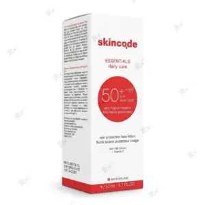 لوسیون ضدآفتاب صورت اسکین کد SPF 50 مناسب انواع پوست حجم 50 میلی لیتر