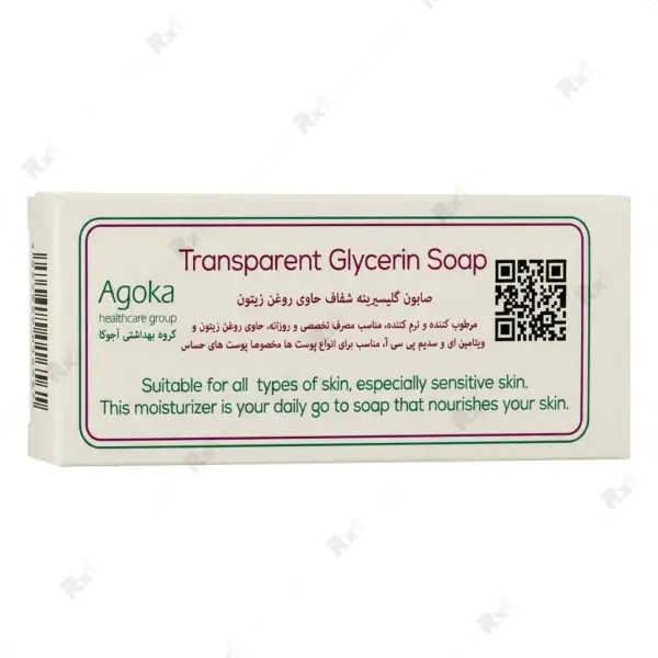صابون گلیسیرین شفاف Kappus حاوی روغن زیتون و ویتامین E وزن 100 گرم