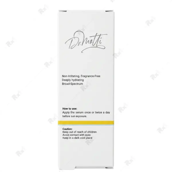 سرم ضدآفتاب SPF 50+ دکتر موتی مناسب پوست خشک و حساس حجم 50 میلی لیتر