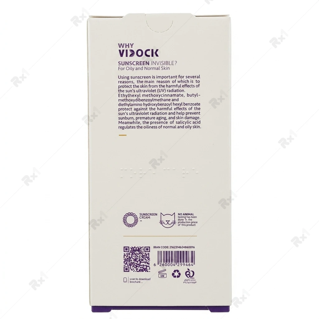 کرم ضد آفتاب بیرنگ ویداک مناسب پوست چرب و نرمال SPF 50+ حجم 40 میلیلیتر - تصویر 2