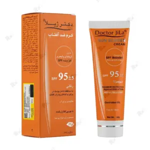 کرم ضدآفتاب رنگی دکتر ژیلا SPF 95 مناسب انواع پوست وزن 50 گرم