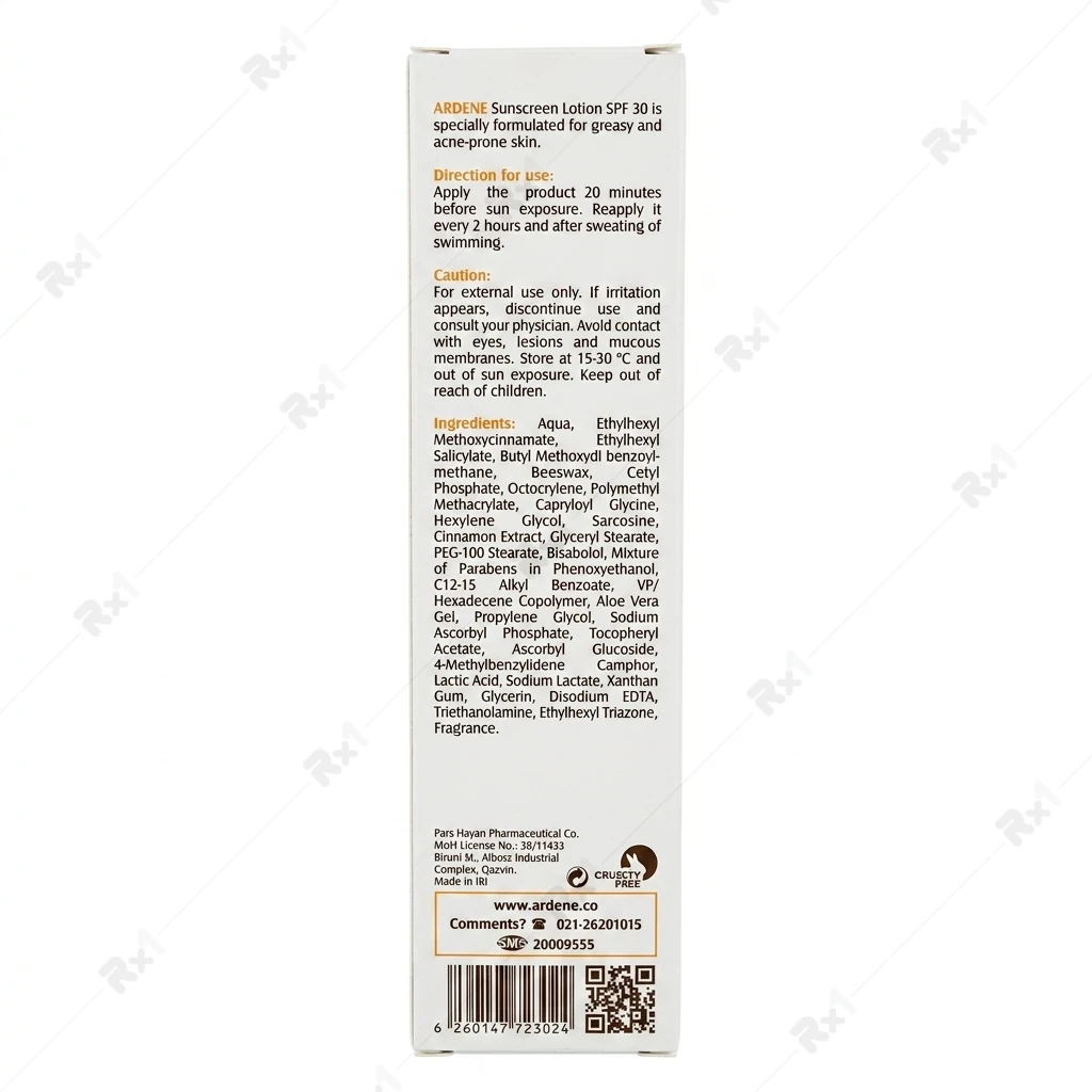 لوسیون ضد آفتاب فاقد چربی آردن SPF 30 مناسب پوست چرب و جوشدار حجم 75 گرم - تصویر 3