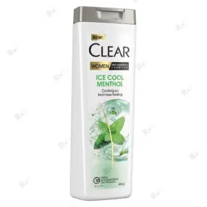 شامپو ضد شوره زنانه کلیر مدل Ice Cool Menthol حجم ۴۰۰ میلیلیتر