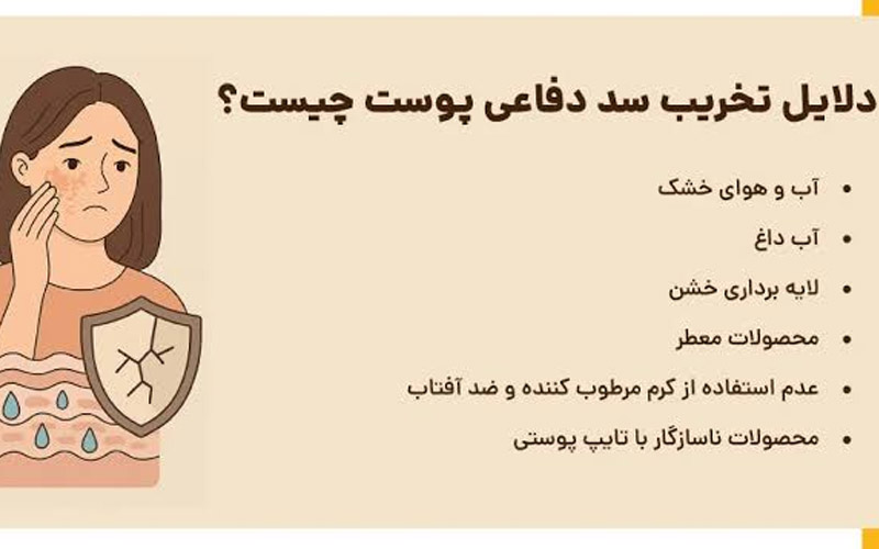تخریب سد دفاعی پوست