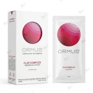 ماسک صورت ژلی Clay Complex اورموس مناسب انواع پوست بسته ۶ ساشه ۱۵ میلی‌لیتری
