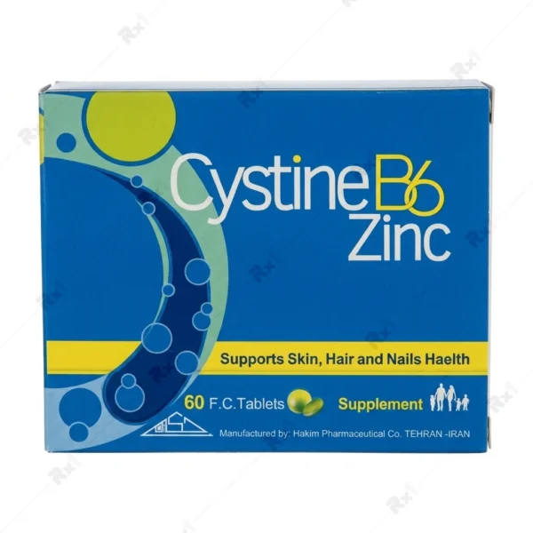قرص سیستین B6 زینک رازک بسته 60 عددی