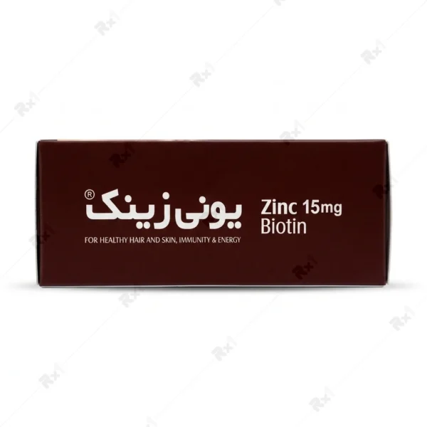 قرص یونی زینک ابیان دارو بسته 60 عددی