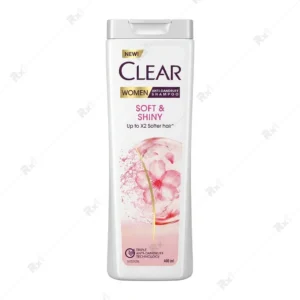 شامپو ضدشوره بانوان CLEAR مدل Soft & Shiny حجم ۴۰۰ میلی‌لیتر