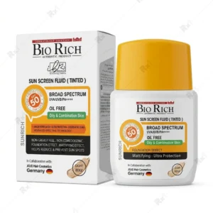 فلوئید ضدآفتاب رنگی بایوریچ سانریچ SPF 50+ بژ روشن 50 میلیلیتر