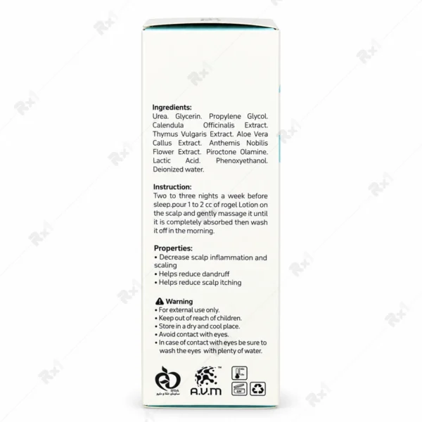 لوسیون پسوریازیس روژل مناسب شوره سر حجم 50 میلی‌ لیتر